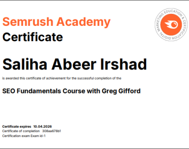 Certificafte semb