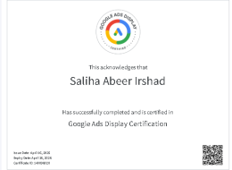 Certificate Display